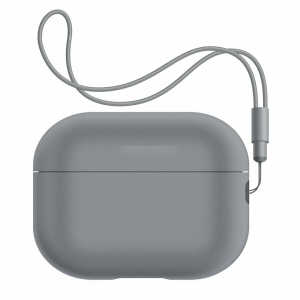 Уцінка - Чохол для навушників Armorstandart Silicone Case with straps for Apple Airpods Pro 2 Gray (ARM68610)