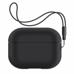 Уцінка - Чохол для навушників Armorstandart Silicone Case with straps for Apple Airpods Pro 2 Black (ARM68608)