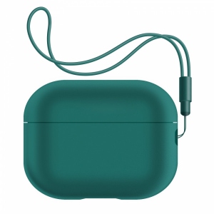 Чохол для навушників Armorstandart Silicone Case with straps for Apple Airpods Pro 2 Dark Green (ARM68612)
