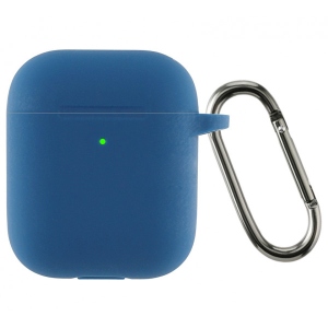 Чохол для навушників Armorstandart Ultrathin Silicone Case With Hook for Apple AirPods 2 Lake Blue (ARM59683)