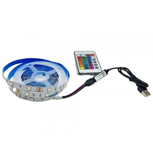 Світлодіодна стрічка Armorstandart RGB 5050 30LED 5м з пультом (ARM72584)