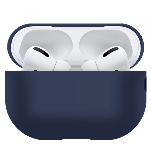 Чохол для навушників MAKE Silicone Blue Apple AirPods Pro 2 (MCL-AAP2BL)