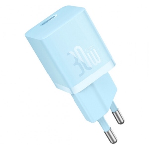 Мережевий зарядний пристрій Baseus GaN5 FC mini 1C 30W Blue (CCGN070603)