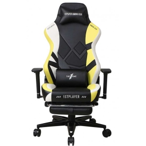 Крісло для геймерів 1stPlayer Duke Black-White-Yellow