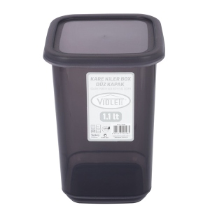 Ємність для сипучих VIOLET HOUSE 0298 Transparent Black 1.1 л ціна