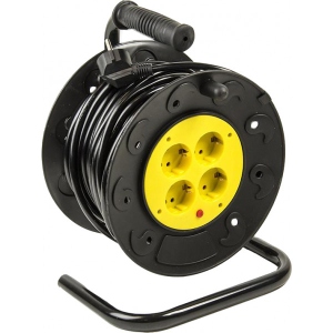 Подовжувач 220В PowerPlant 4 розетки 20m Black (PPRA10M20S4L)