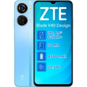 Смартфон ZTE V40 Design 6/128Gb Blue