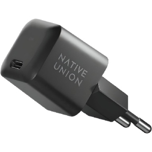 Бездротовий зарядний пристрій Native Union Fast GaN Charger PD 30W USB-C Port Black (FAST-PD30-2-BLK-EU)