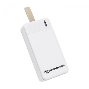Батарея мобільна BeePower Power Bank- BP-30 30000mAh 2.1A 2xUSB White (BP-30 W)
