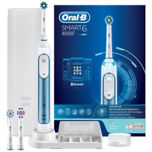 Зубна щітка електрична Oral-B Braun Smart 6 6000n D 700.535.5XP CR (00000020887)