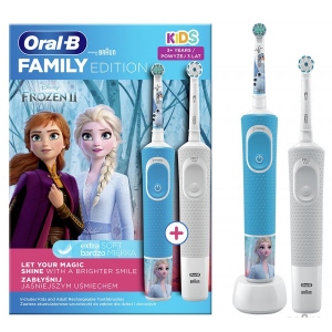 Зубна щітка електрична Braun ORAL_B D100.413.1 FrozenII тип 3710+Vitality 100/D100.410.2K тип 3710 FamEdit (3+)