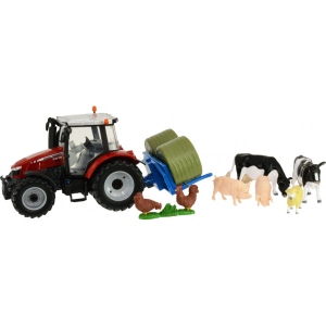 Наземна спецтехніка Britains Модель трактора Massey Ferguson 5612 з вилами та фігурками 1:32 (43205)