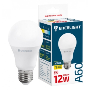 Уцінка - Лампочка світлодіодна Enerlight A60 12Вт 3000K E27