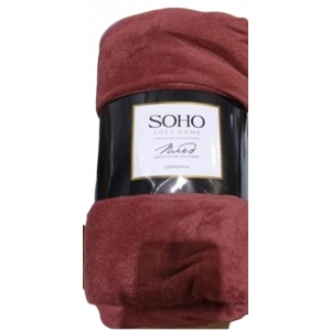 Плед двоспальний SOHO 220х240 см Burgundy (1095К) продаж