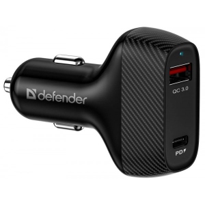 Автомобільний зарядний пристрій Defender UCA-90 2 USB 36W QC3.0 (83836)