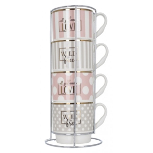 Набір чашок Limited Edition Glam 4х345 мл (B248-T2005)