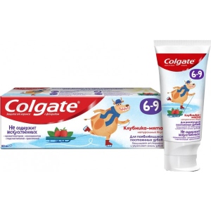 Зубна паста дитяча Colgate Полуниця-м'ята із фторидом від 6 до 9 років, 60 мл. (CN07974A)