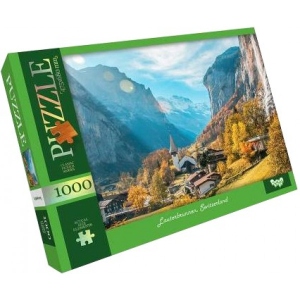 Пазли картонні (8 +) Danko-Toys Lauterbrunnen, Switzerland 1000 ел. (C1000-12-07)