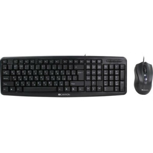 Клавіатура+миша Canyon CNE-CSET1-RU USB 2.0 Black