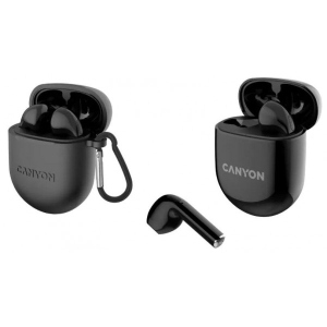 Навушники вкладиші бездротові TWS Canyon TWS-6 (CNS-TWS6B) Black