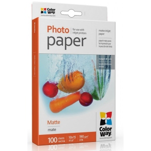 Фотопапір 10х15 Colorway 10x15 ПМ 190г/м-100л матовая