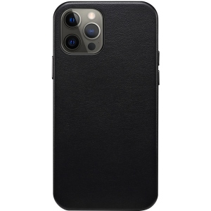 Бампер для смартфону Colorway Origin Leather Case Apple iPhone 12 Pro Max Black (CW-COLAI12PM-BK)