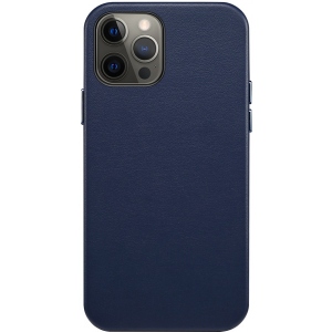 Бампер для смартфону Colorway Origin Leather Case Apple iPhone 12 Pro Max Blue (CW-COLAI12PM-BU)