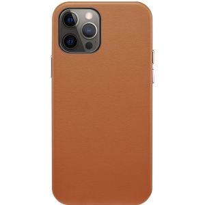 Бампер для смартфону Colorway Origin Leather Case Apple iPhone 12 Pro Max Brown (CW-COLAI12PM-BN)