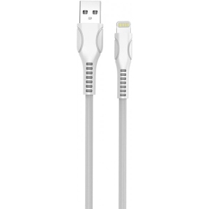 Кабель синхронізації даних Colorway USB-Lightning (line-drawing) 1m White (CW-CBUL027-WH)