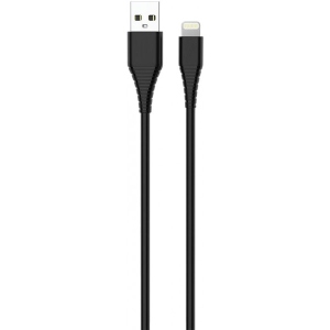 Кабель синхронізації даних Colorway USB-Lightning (PVC) 1m Black (CW-CBUL024-BK)