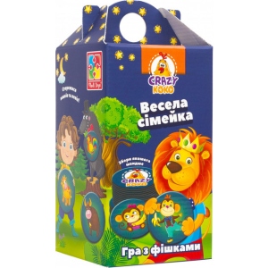 Настільна гра карткова (5-7 років) Vladi Toys Весела сімейка, укр. (VT8033-05)