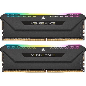 Память DDR Corsair DDR4 2x8GB/3200 Vengeance RGB Pro SL Black (CMH16GX4M2Z3200C16)
