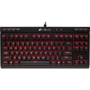 Клавіатура дротова ігрова Corsair K63 RGB Cherry MX Red Black (CH-9115020-RU) USB