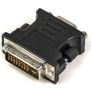 Перехідник PowerPlant VGA - DVI-I (24+5 pin) Black (CA910892)