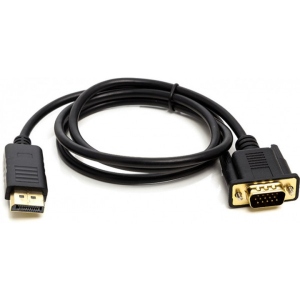 Кабель PowerPlant DisplayPort (M) - VGA (M) 1m (CA911882) в інтернет-магазині