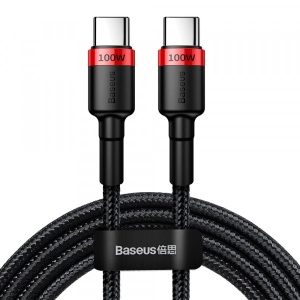 Кабель синхронізації даних Baseus Cafule PD2.0 100W flash charging USB For Type-C cable (20V 5A) 2 m Red+Black (CATKLF-AL91)