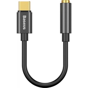 Перехідник аудіо Baseus Type-C Male to 3.5 mm Female Adapter L54 Black (CATL54-01)