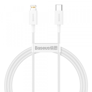 Кабель синхронізації даних Baseus Superior Series Fast Charging Type-C to Lightning PD 20W 1m White (CATLYS-A02)