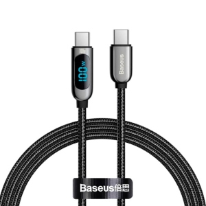 Перехідник Baseus Display Fast Charging USB-C-USB-C 100W 2m Black (CATSK-C01)