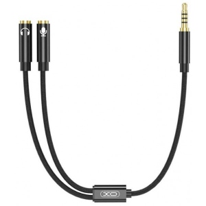 Кабель 3.5 мм -3.5 мм XO 3.5mm 2-in-1 (NB-R197)
