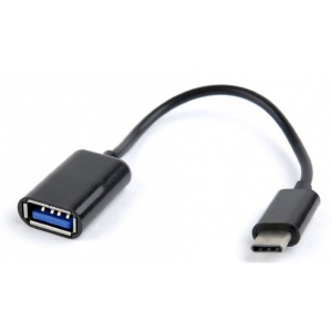 Кабель синхронізації даних Cablexpert USB2.0-USB Type-C 0.2m Black (AB-OTG-CMAF2-01)