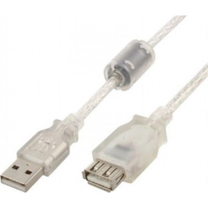 Кабель USB type A - USB type A Cablexpert USB 2.0 A - USB A 0.75m (CCF-USB2-AMAF-TR-0.75M) ферритовий фильтр інтернет-магазин