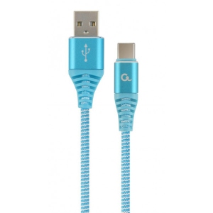 Кабель синхронізації даних Cablexpert USB 2.0 A - USB Type-C Premium 1m Blue (CC-USB2B-AMCM-1M-VW)