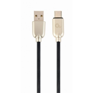 Кабель синхронізації даних Cablexpert USB 2.0 A - USB Type-C Premium 2m Black (CC-USB2R-AMCM-2M)