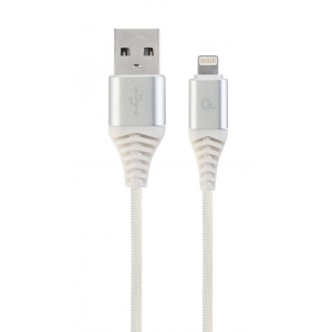 Кабель синхронізації даних Cablexpert USB 2.0 A - Lightning Premium 1m Violet (CC-USB2B-AMLM-1M-BW2)