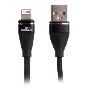 Кабель синхронізації даних Cablexpert USB 2.0 A - Lightning Premium 1m Black (CCPB-L-USB-10BK) Київ