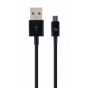 Кабель Cablexpert USB 2.0 A - microUSB B Premium 2m Black (CC-USB2P-AMmBM-2M)