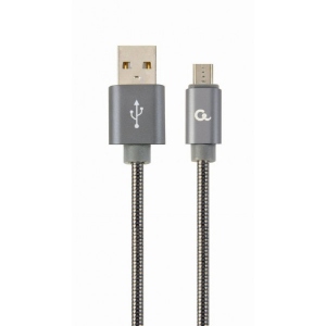 Кабель Cablexpert USB 2.0 A - microUSB  Premium 1m Grey (CC-USB2S-AMmBM-1M-BG)