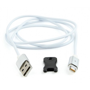 Кабель синхронізації даних Cablexpert USB 2.0 BM - Lightning (CC-USB2-AMLMM-1M) 1m White