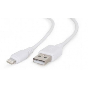 Кабель синхронізації даних Cablexpert USB 2.0 BM - Lightning 0.5m White (CC-USB2-AMLM-W-0.5M)